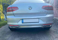 Volkswagen Passat B8 2015–2023 Kryty imitácie výfuku SD/SW (2015-2018, 2 ks, nerez) S-Design - talianska nehrdzavejúca oceľ fotografia 2