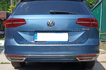 Volkswagen Passat B8 2015–2023 Kryty imitácie výfuku SD/SW (2015-2018, 2 ks, nerez) S-Design - talianska nehrdzavejúca oceľ fotografia 8