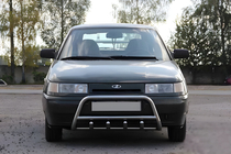 VAZ 2110-21115 1995–2015 Predný ochranný rám WT003 60 mm (nerez) fotografia 1