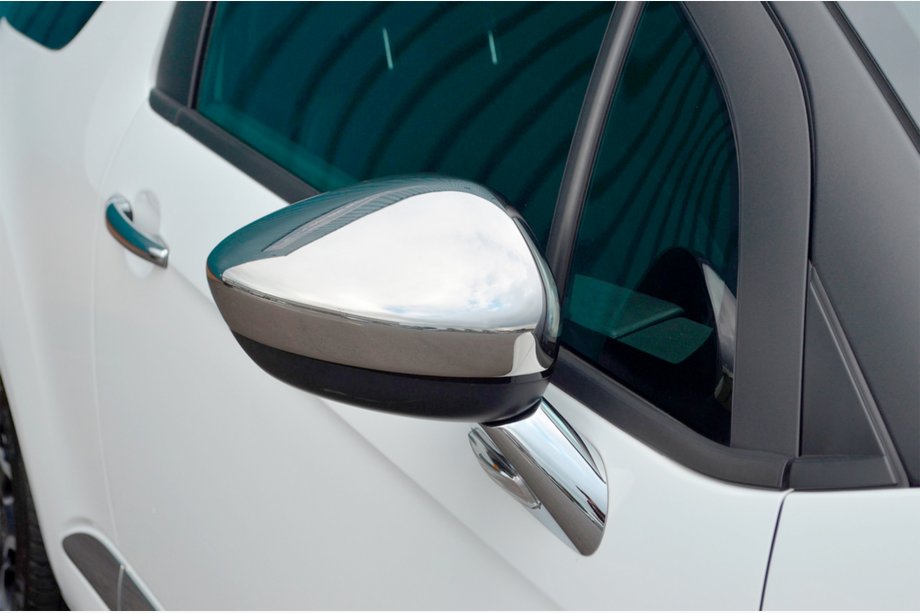Peugeot RCZ 2010–2015 Nerezové chrómové kryty spätných zrkadiel (2 ks) Carmos - turecká oceľ Fotografia 8