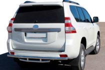 Toyota Land Cruiser Prado 150 2009–2023 Zadná ochranná rúra AK002-2v1 (nerez) fotografia 1