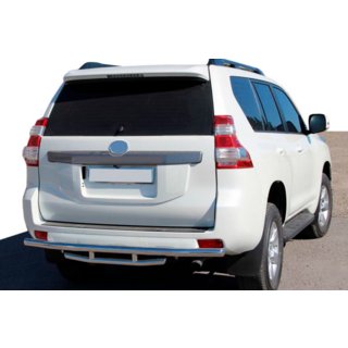 Zadná ochranná rúra AK002-2v1 (nerez) Toyota Land Cruiser Prado 150 2009–2023 fotografia 1