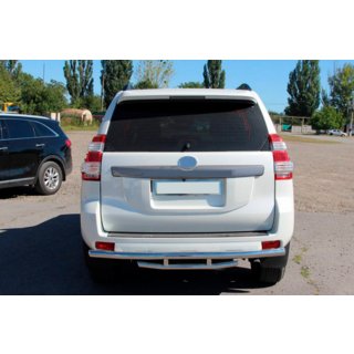 Zadná ochranná rúra AK002-2v1 (nerez) Toyota Land Cruiser Prado 150 2009–2023 fotografia 3