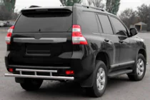 Toyota Land Cruiser Prado 150 2009–2023 Zadný ochranný rám AK002-2v2 (nerez) fotografia 1