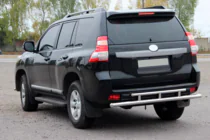 Toyota Land Cruiser Prado 150 2009–2023 Zadný ochranný rám AK002-2v2 (nerez) fotografia 3