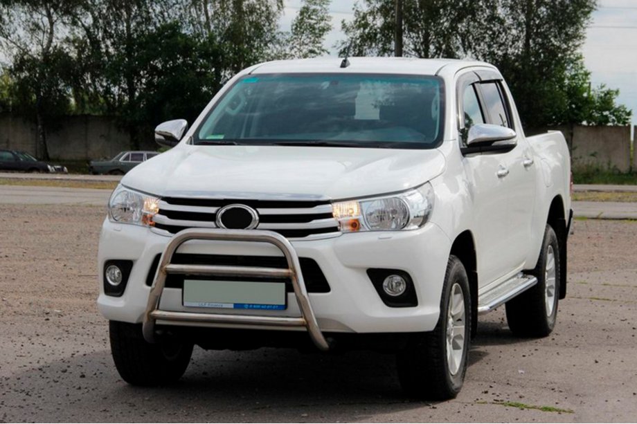Toyota Hilux 2015– Predný ochranný rám WT023 (nerez) Fotografia 1