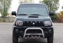 Suzuki Jimny 1998–2018 Predný ochranný rám QT006 (nerez) fotografia 2