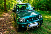 Suzuki Jimny 1998–2018 Predný ochranný rám QT006 (nerez) fotografia 1