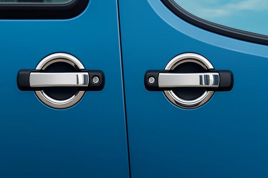 Fiat Doblo I 2001–2005 Chrómové kryty kľučiek (4 ks, nerez) Carmos - turecká oceľ Image