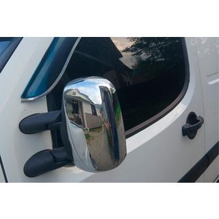 Chrómové kryty zrkadiel (2 ks, plastové) Fiat Doblo I 2001–2005 fotografia 3