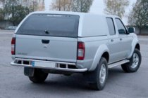 Nissan NP300 1999–2015 Zadný ochranný rám AK004 (nerez) fotografia 3