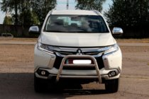 Mitsubishi Pajero Sport 2015– Predný ochranný rám WT022 (nerez) fotografia 2