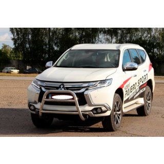 Predný ochranný rám WT022 (nerez) Mitsubishi Pajero Sport 2015– fotografia 3