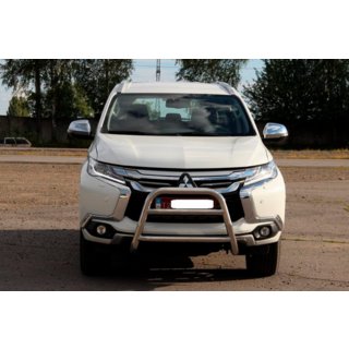 Predný ochranný rám WT022 (nerez) Mitsubishi Pajero Sport 2015– fotografia 2