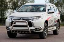 Mitsubishi Pajero Sport 2015– Predný ochranný rám WT008 (nerez) fotografia 4
