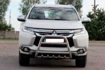 Mitsubishi Pajero Sport 2015– Predný ochranný rám WT008 (nerez) fotografia 5