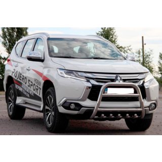 Predný ochranný rám WT008 (nerez) Mitsubishi Pajero Sport 2015– fotografia 2