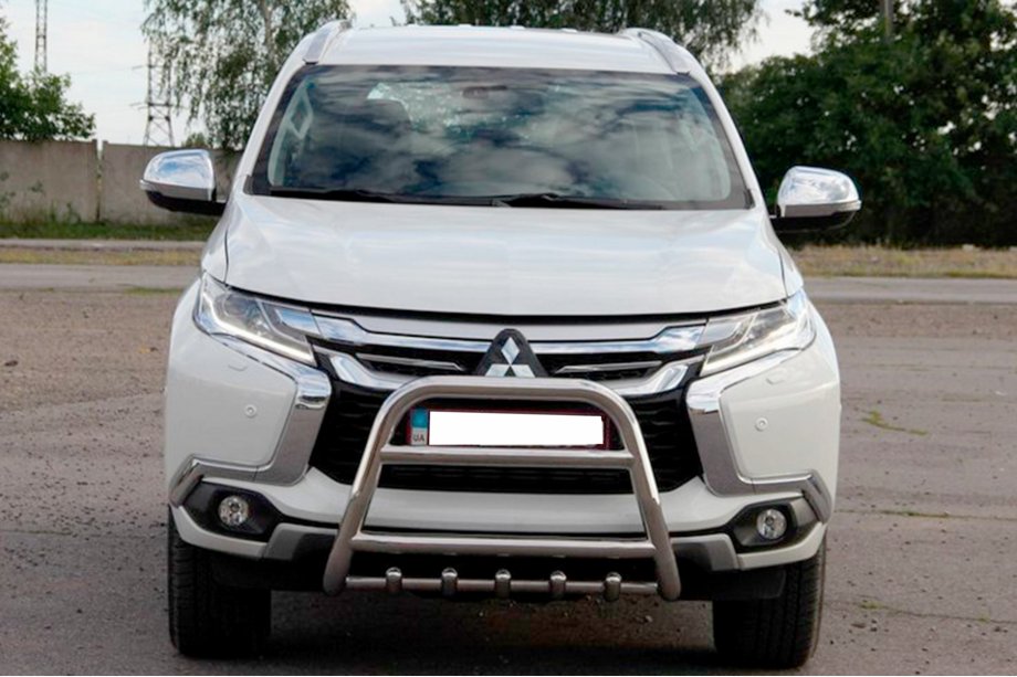Mitsubishi Pajero Sport 2015– Predný ochranný rám WT008 (nerez) Image