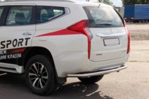 Mitsubishi Pajero Sport 2015– Zadný ochranný rám AK005 (nerez) fotografia 1