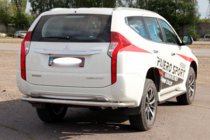 Mitsubishi Pajero Sport 2015– Zadný ochranný rám AK005 (nerez) fotografia 6