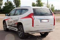 Mitsubishi Pajero Sport 2015– Zadný ochranný rám AK005 (nerez) fotografia 3