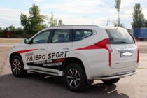 Mitsubishi Pajero Sport 2015– Zadný ochranný rám AK005 (nerez) fotografia 5