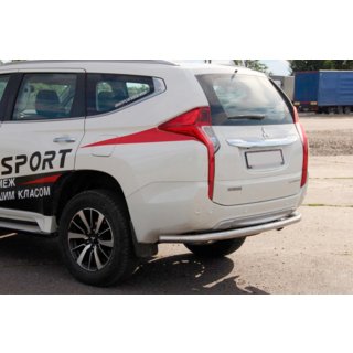 Zadný ochranný rám AK005 (nerez) Mitsubishi Pajero Sport 2015– fotografia 1