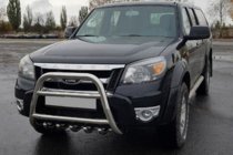 Ford Ranger 2007–2011 Predný ochranný rám QT008 (nerez) fotografia 1