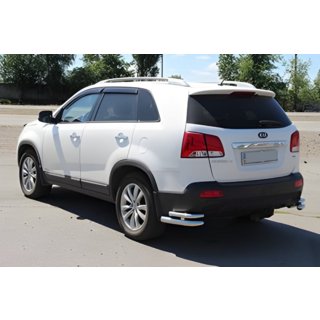Zadné dvojité rohové ochranné rámy AK003-dvojitý (nerez) Kia Sorento II XM 2009–2014 fotografia 2