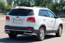 Kia Sorento II XM 2009–2014 Zadný ochranný oblúk AK003-2 (nerez) fotografia 4