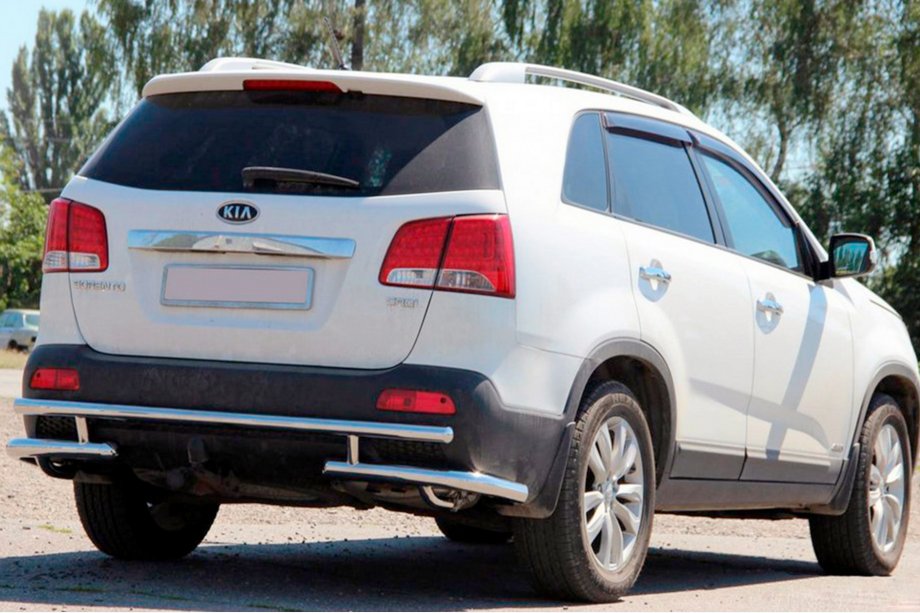 Kia Sorento II XM 2009–2014 Zadný ochranný oblúk AK003-2 (nerez) Image