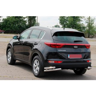 Zadné dvojité rohové chrániče AK003-dvojitý (nerez) Kia Sportage 2015–2021 fotografia 4