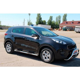 Bočné rúrky BB002 (2 ks, nerez) Kia Sportage 2015–2021 fotografia 3
