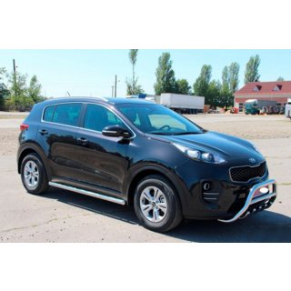 Bočné rúrky BB001 (2 ks, nerez) Kia Sportage 2015–2021 fotografia 4
