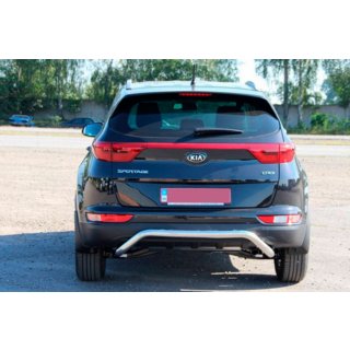 Zadný ochranný rám AK007 (nerez) Kia Sportage 2015–2021 fotografia 4