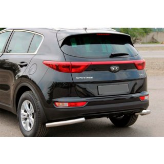 Zadné ochranné rohy AK003 (nerez) Kia Sportage 2015–2021 fotografia 1