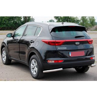 Zadné ochranné rohy AK003 (nerez) Kia Sportage 2015–2021 fotografia 3