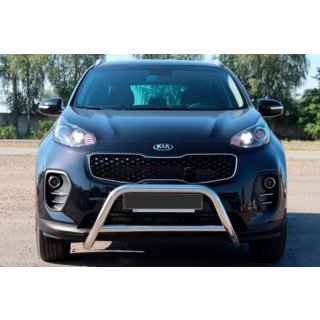 Predný ochranný rám (bullbar) WT006 (nerez) Kia Sportage 2015–2021 fotografia 1