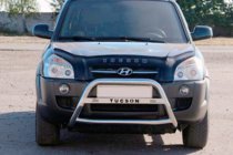 Hyundai Tucson JM 2004– Predný ochranný rám WT025 (nerez) fotografia 1