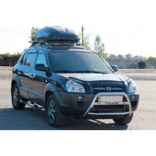 Predný ochranný rám WT025 (nerez) Hyundai Tucson JM 2004– fotografia 3