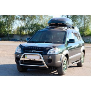 Predný ochranný rám WT025 (nerez) Hyundai Tucson JM 2004– fotografia 2