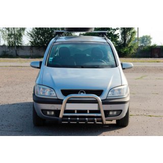 Predný ochranný rám QT006 (nerez) Opel Zafira A 1998–2005 fotografia 1