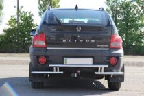 SsangYong Action 2005–2018 Zadný ochranný rám AK005-2 (nerezová oceľ) fotografia 2