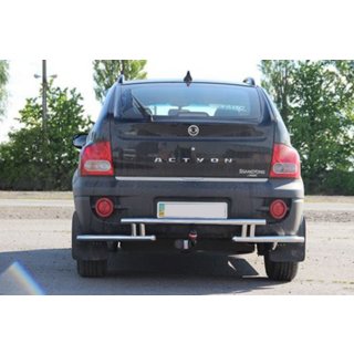 Zadný ochranný rám AK005-2 (nerezová oceľ) SsangYong Action 2005–2018 fotografia 2
