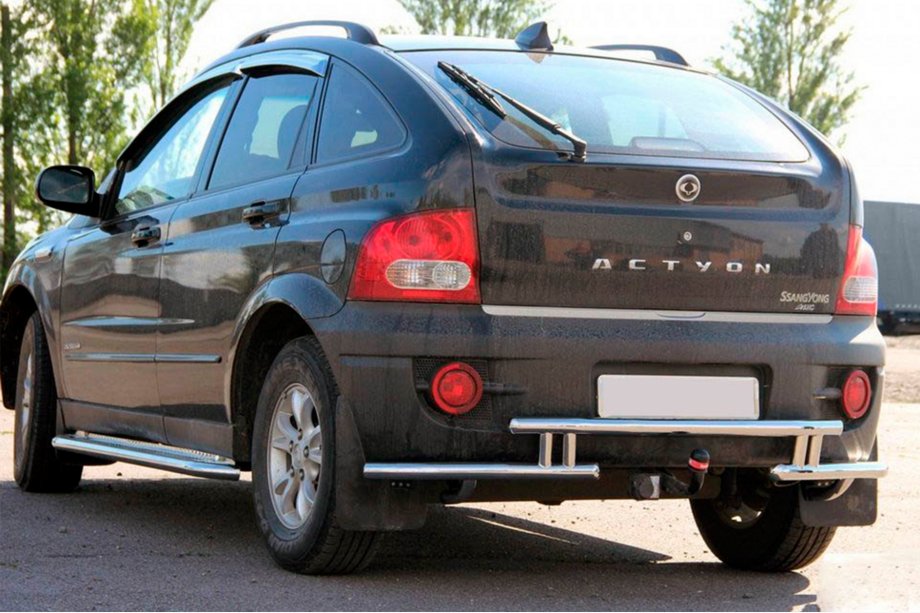 SsangYong Action 2005–2018 Zadný ochranný rám AK005-2 (nerezová oceľ) Image
