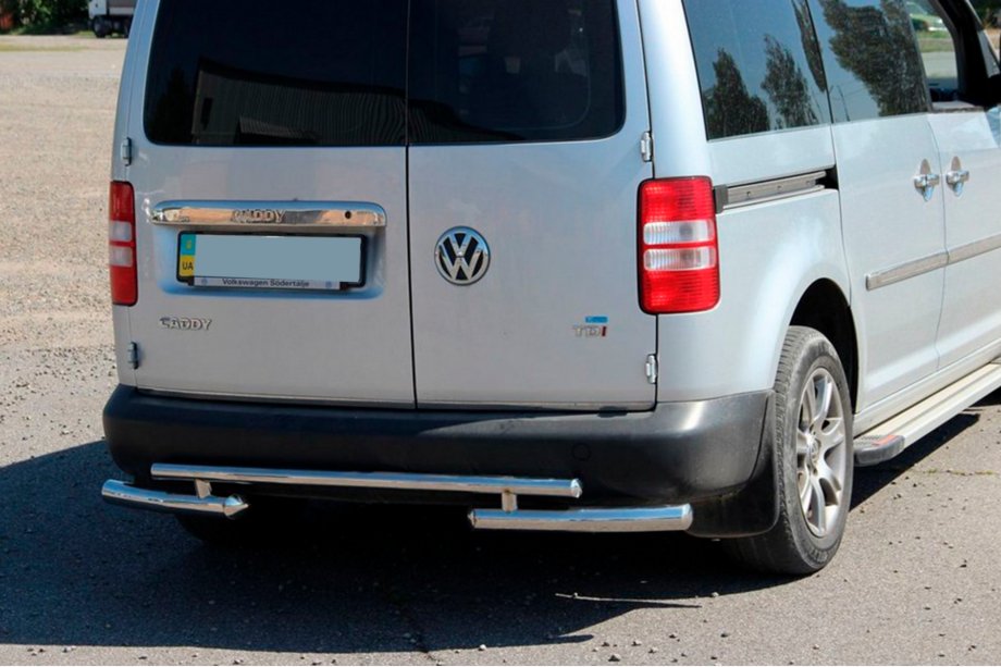 Volkswagen Caddy 2004–2010 Zadný ochranný oblúk AK003-2 (2 ks, nerez) Image