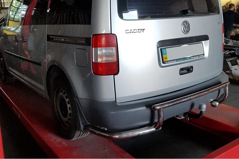 Volkswagen Caddy 2004–2010 Zadný ochranný oblúk AK003-3 (2 ks, nerez) Image