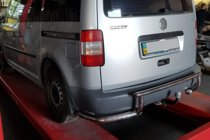 Volkswagen Caddy 2010–2015 Zadný ochranný oblúk AK003-3 (2 ks, nerez) fotografia 1