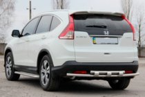 Honda CRV 2012–2016 Zadný ochranný rám AK002 – dvojitý (nerez) fotografia 3