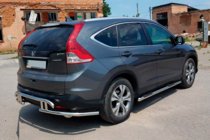 Honda CRV 2012–2016 Zadný ochranný rám AK003-21 (nerez) fotografia 6